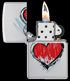 Zippo 46803 vžigalnik Heart, Satin Chrome