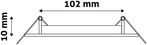 Avide 912363 Vgradna svetilka LED SMD 6W 6400K 430lm
