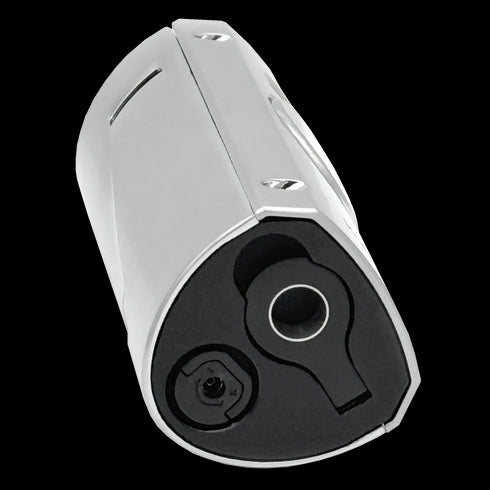 Ronson 110001 Vžigalnik plinski Jet Flame Volcano srebrn