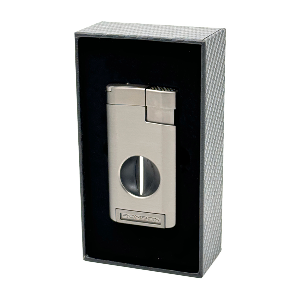 Vžigalnik Ronson 118003 za cigare plinski Jet Flame Thunder, Gun Metal
