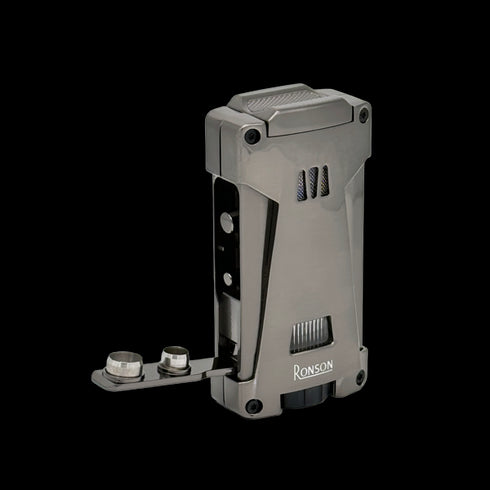 Vžigalnik Ronson 119002 za cigare plinski Jet Flame Hurricane, Gun Metal