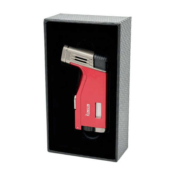 Gorilnik Ronson 120003 plinski Jet Flame Breeze, Red