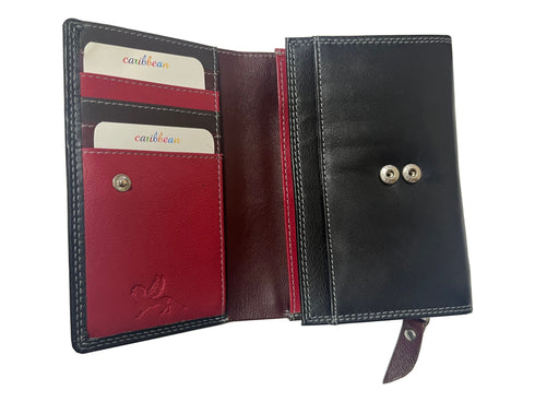 Mano M17703BK/RE Denarnica Caribbean, odtenki rdeče