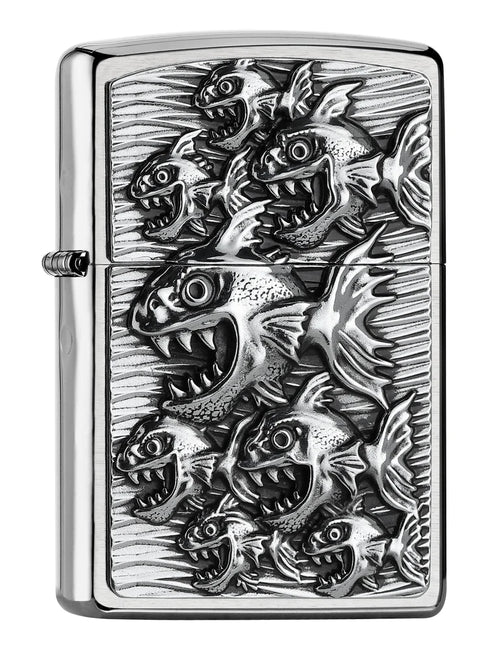 Zippo vžigalnik 2.006.881 Piranhas Comic Emblem