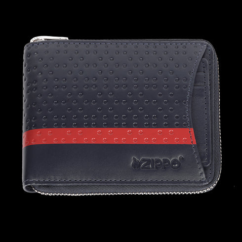 Denarnica Zippo 2.008.019 Navy Blue Range Zipper + Credit Card Case