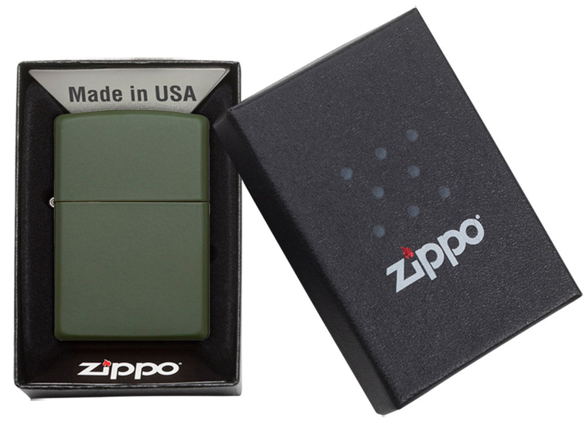 Zippo vžigalnik 221 Green Matte