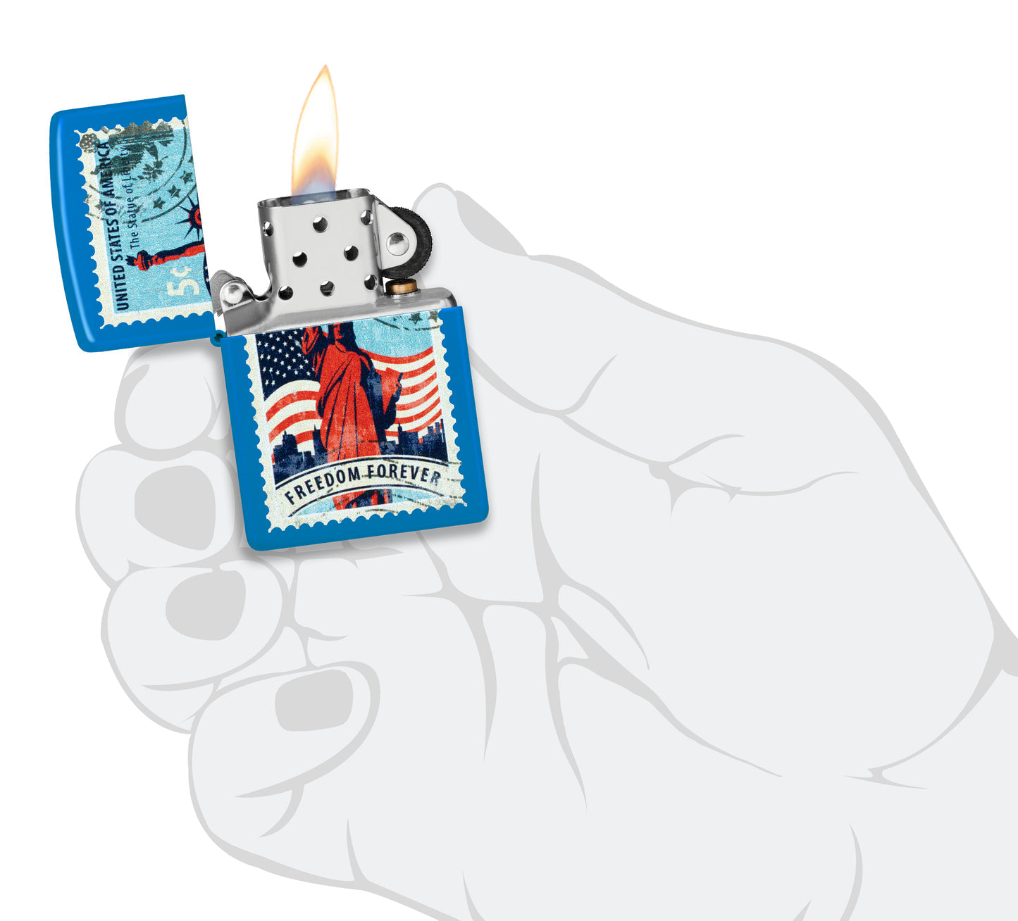 Zippo 46842 vžigalnik Stamp of Liberty