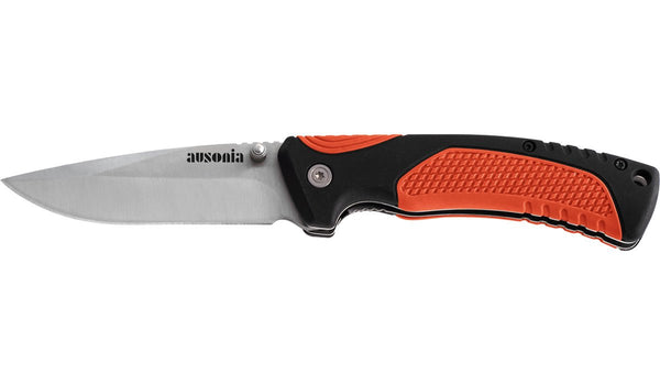 Ausonia 26186 Zložljiv žepni nož oranžen PP in TPR ročaj, 20cm
