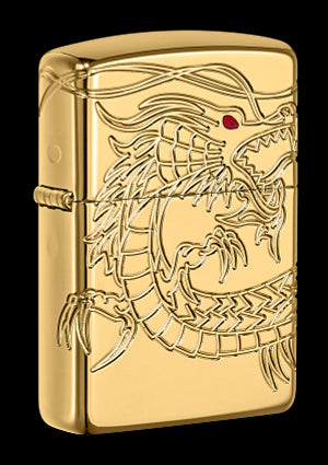 Zippo vžigalnik 29265 Golden Asian Dragon Armor®