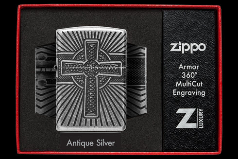 Zippo vžigalnik 29667 Celtic Cross 360°