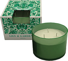 Sveča ROURA 333030.143 dišeča Lily & Gardenia - 3 stenji