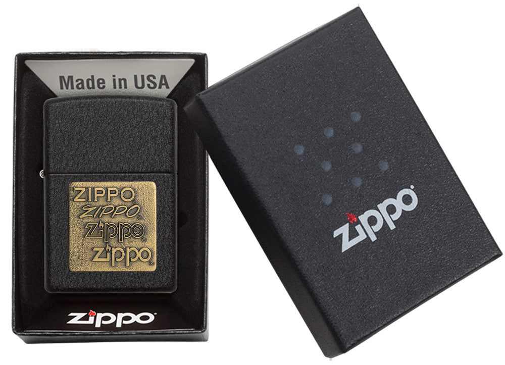 Zippo 362 vžigalnik Zippo Logo Brass Emblem