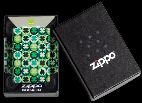 Zippo vžigalnik 46015 Clover Glow in the Dark