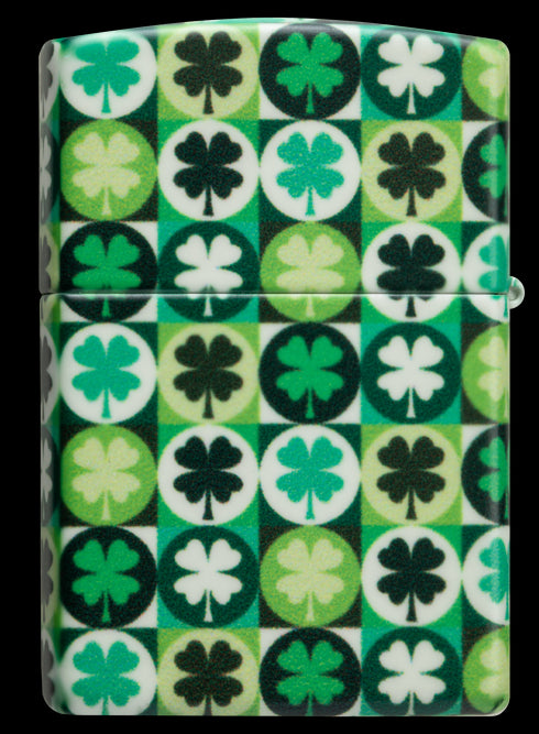 Zippo vžigalnik 46015 Clover Glow in the Dark