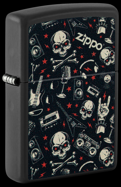 Zippo 60.007.008 vžigalnik Grunt Pattern with Skulls