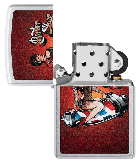 Zippo vžigalnik 46073 Barber Shop Pin-Up