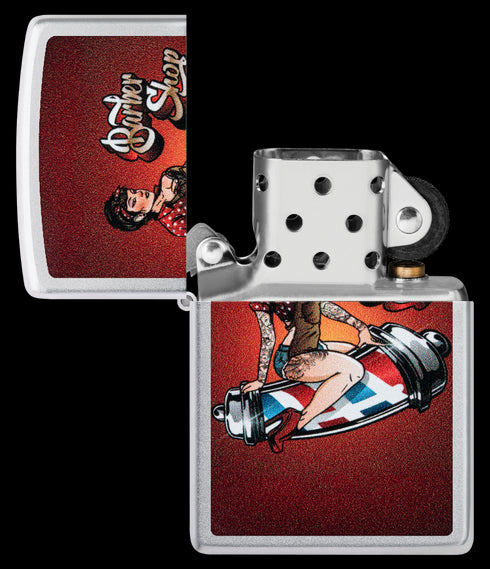 Zippo vžigalnik 46073 Barber Shop Pin-Up