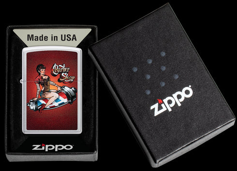 Zippo vžigalnik 46073 Barber Shop Pin-Up