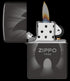 Zippo 46175 vžigalnik Campfire Zippo Fire Logo, High Polish Black