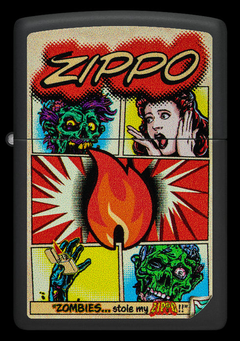 Zippo 46229 vžigalnik Zippo Comic Design, Black Matte