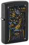 Zippo 46245 vžigalnik Egyptian God Anubus, Black Matte
