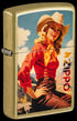 Zippo 46248 vžigalnik Cowgirl, Street Brass