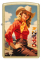 Zippo 46248 vžigalnik Cowgirl, Street Brass