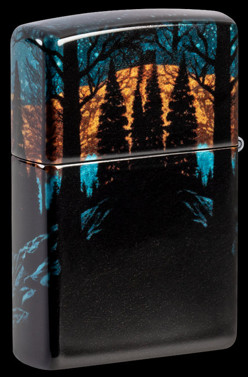 Zippo 46252 vžigalnik Wolf in Nature, 540 Tumbled Chrome