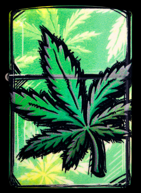 Zippo vžigalnik 46253 Glowing Cannabis
