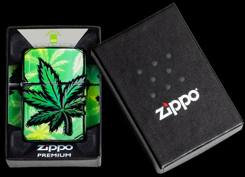 Zippo vžigalnik 46253 Glowing Cannabis