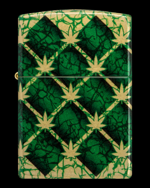 Zippo 46265 vžigalnik Cannabis, 540 Tumbled Brass
