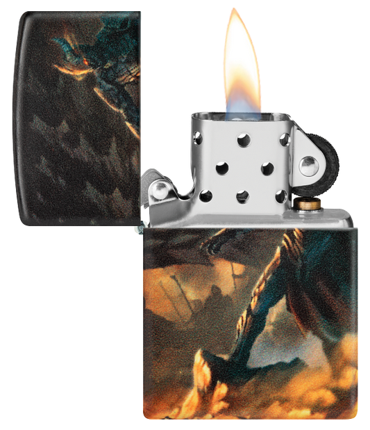 Zippo 46284 vžigalnik Knight vs Dragon, 540 Matte