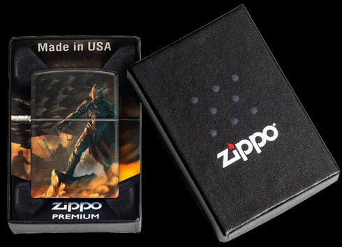 Zippo 46284 vžigalnik Knight vs Dragon, 540 Matte