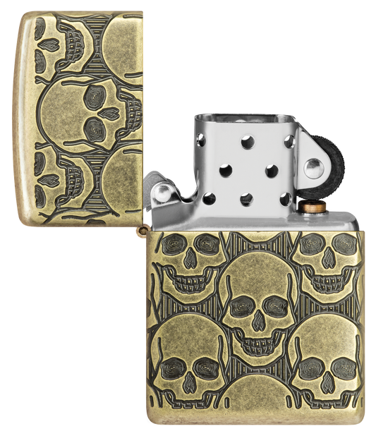 Zippo vžigalnik 46302 Skulls Armor