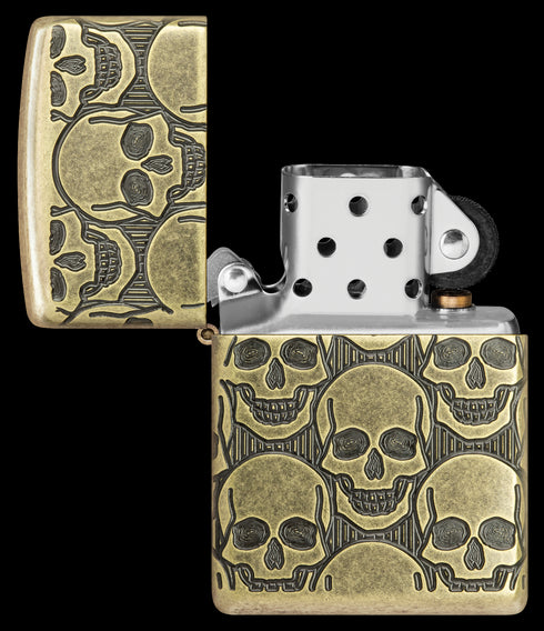 Zippo vžigalnik 46302 Skulls Armor