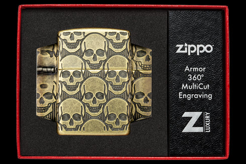 Zippo vžigalnik 46302 Skulls Armor
