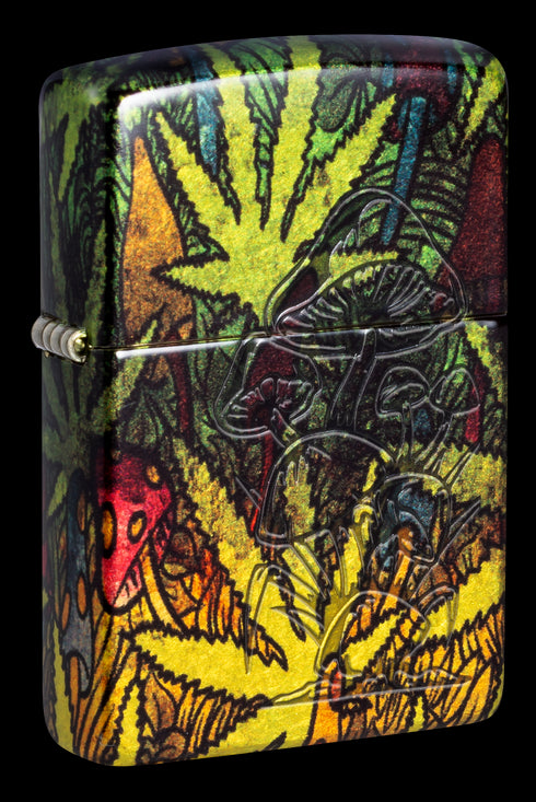 Zippo vžigalnik 46387 Hidden Mushrooms