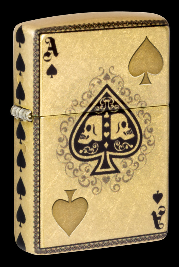 Zippo vžigalnik 46388 Ace of Spades & Skulls