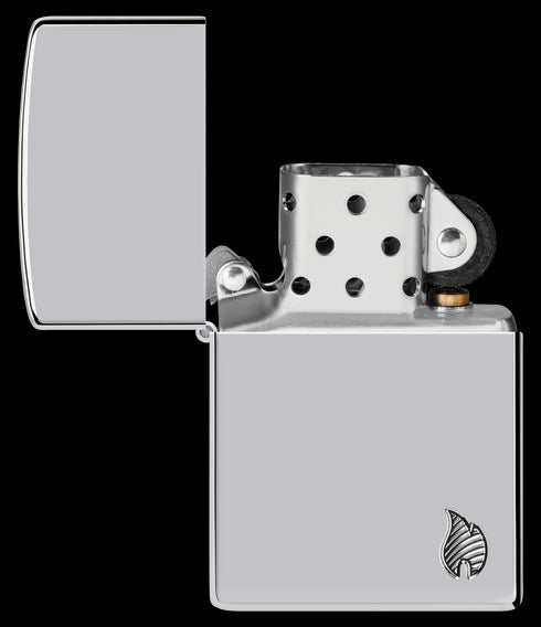 Zippo vžigalnik 46396 Armor Flame, High Polish Chrome