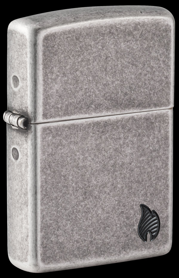 Zippo vžigalnik 46399 Armor Flame, Antique Silver