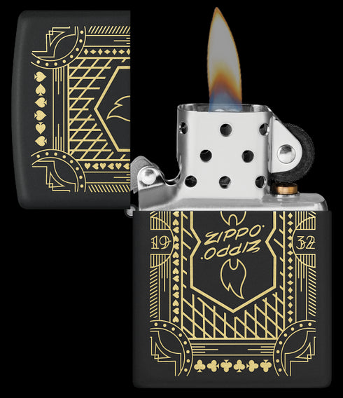 Zippo 46483 vžigalnik Retro 1932, Black Matte