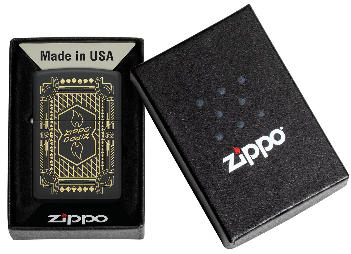 Zippo 46483 vžigalnik Retro 1932, Black Matte