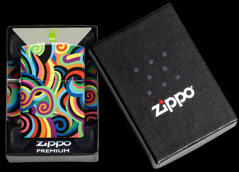 Zippo 46491 vžigalnik Vivid Color Patterns, Glow in the Dark