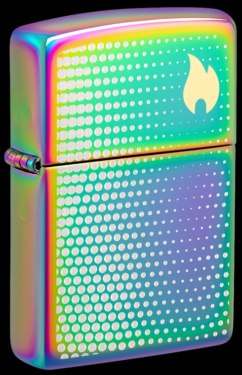 Zippo 46569 vžigalnik Dots and Flame, Multi Color