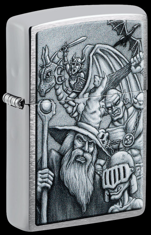 Zippo 46579 vžigalnik Mystical Beings LOTR Based, Brushed Chrome