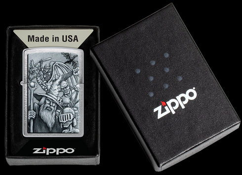 Zippo 46579 vžigalnik Mystical Beings LOTR Based, Brushed Chrome