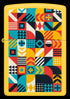 Zippo 46586 vžigalnik Geometric Pattern, Sunflower Matte