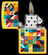 Zippo 46586 vžigalnik Geometric Pattern, Sunflower Matte