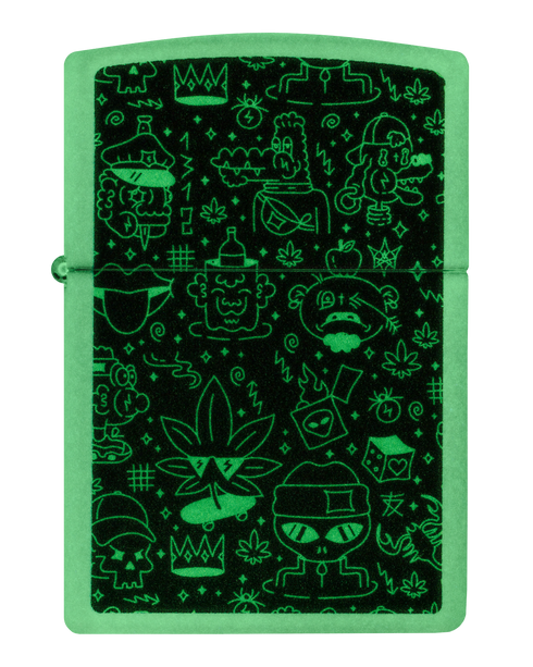 Zippo 60.007.390 vžigalnik Doodle Cannabis