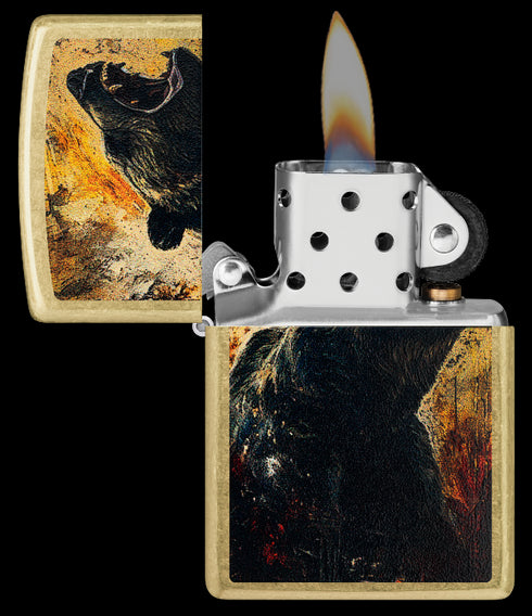 Zippo 46695 vžigalnik Bear, Street Brass